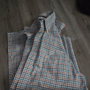 Plaid Button-Up Shirt